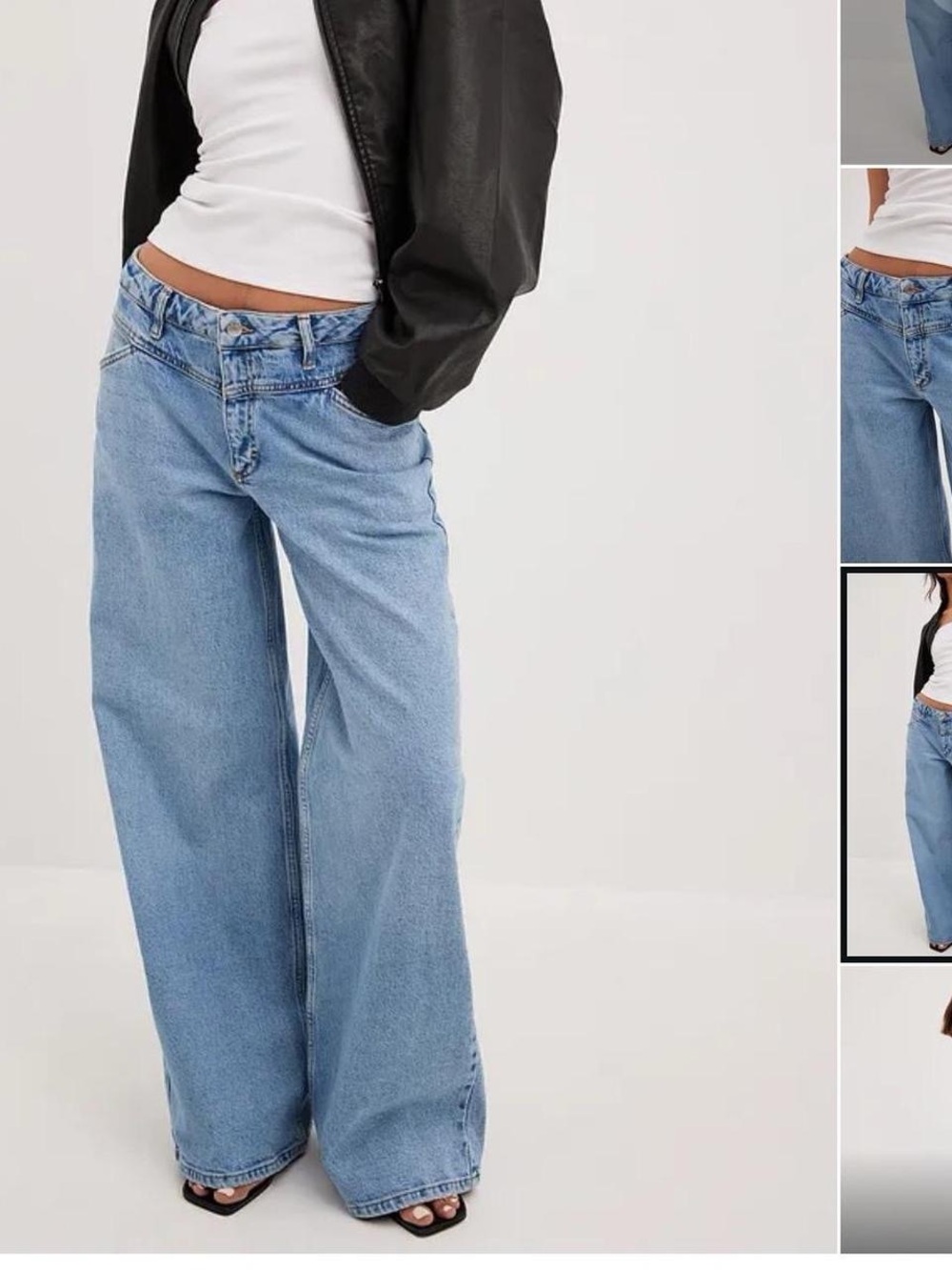 Wide Leg Light Blue Women's Jeans